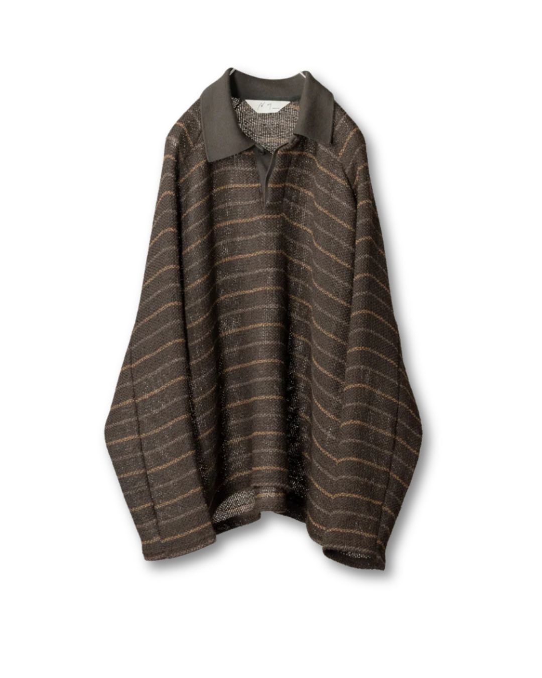 ANCELLM 26AW CUT BORDER SKIPPER SHIRT