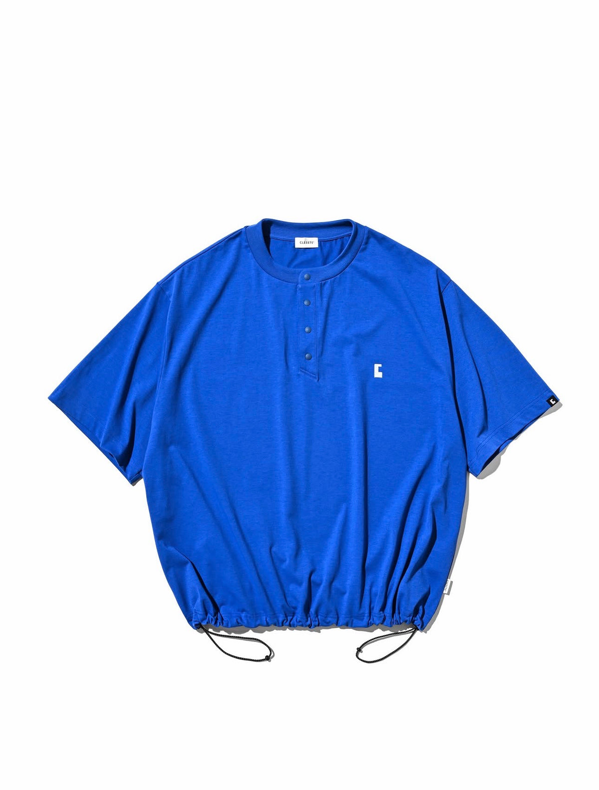 CLESSTE "C" TECH HENLEY NECK S/S T-SHIRT WITH DRAWSTRINGS