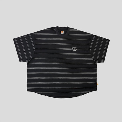 SEE SEE SUPER BIG ROUND SS DOUBLE STRIPE TEE