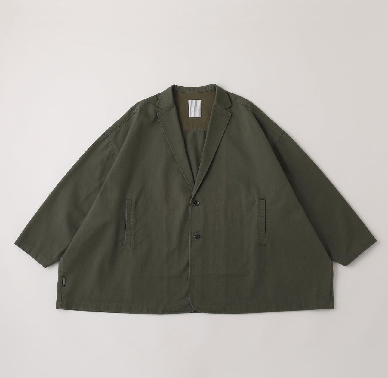 S.F.C 24FW - TAILORED SHIRT JACKET (HERRINGBONE)