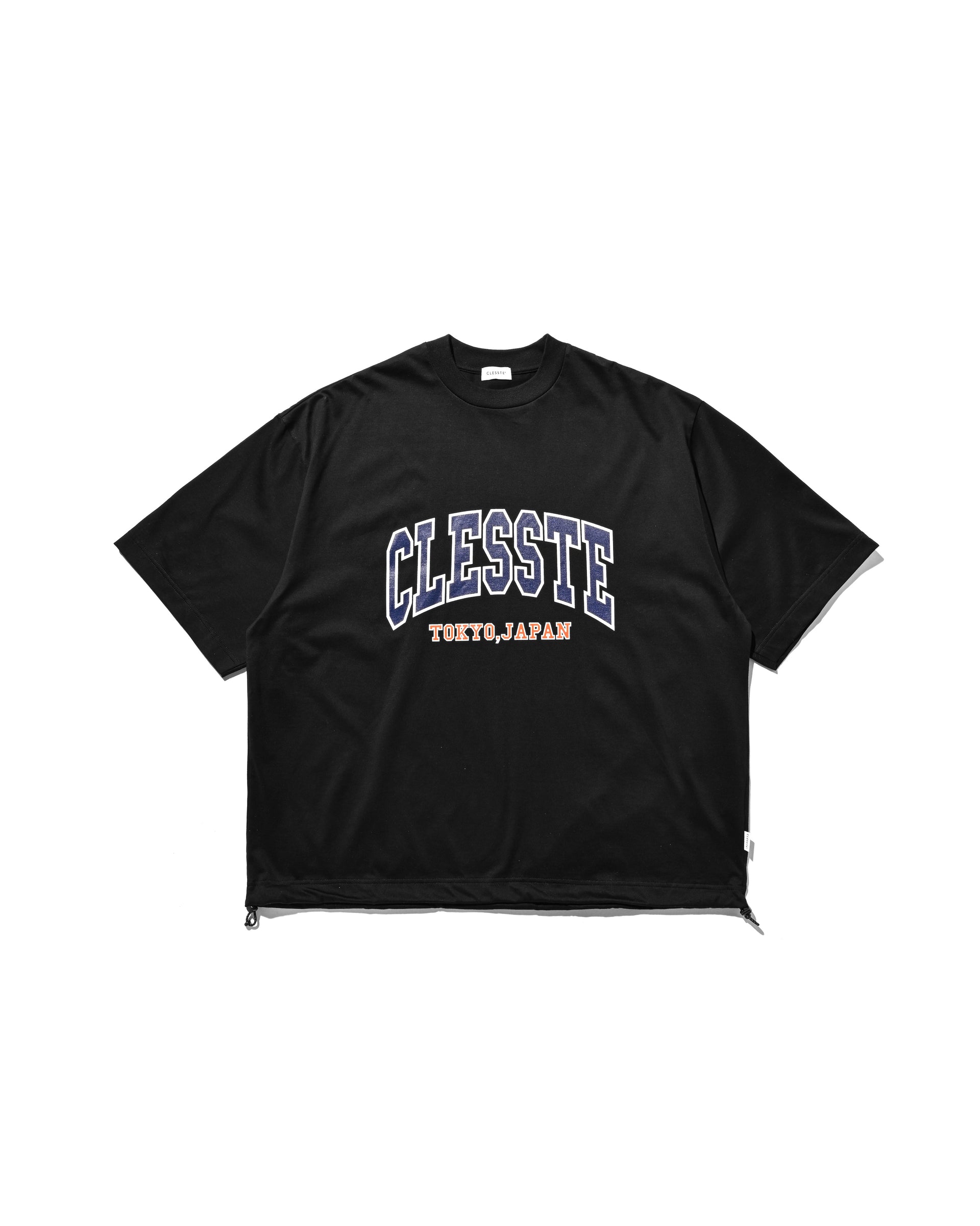 CLESSTE COLLEGE LOGO PRINT MASSIVE T-SHIRT WITH DRAWSTRINGS