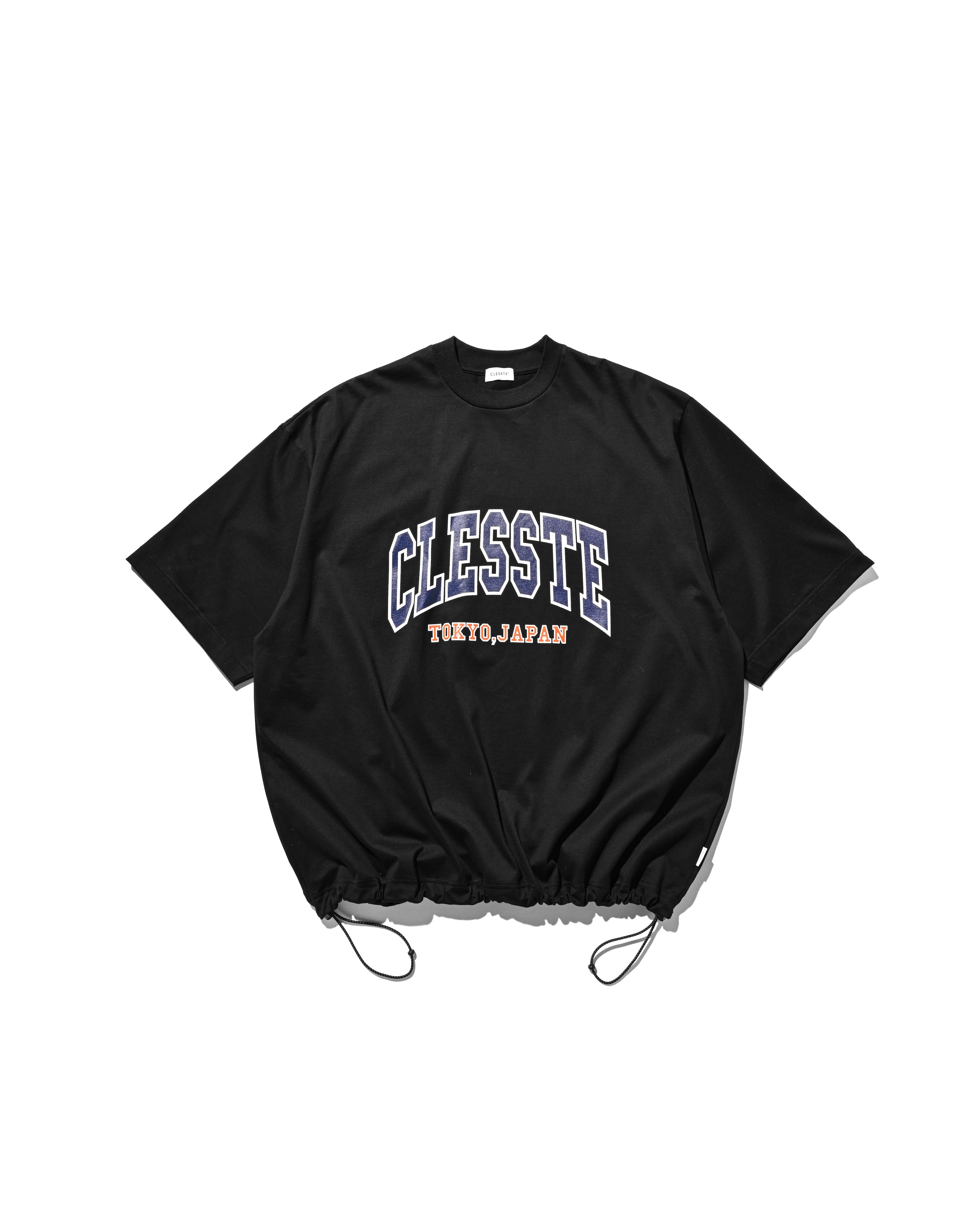 CLESSTE COLLEGE LOGO PRINT MASSIVE T-SHIRT WITH DRAWSTRINGS