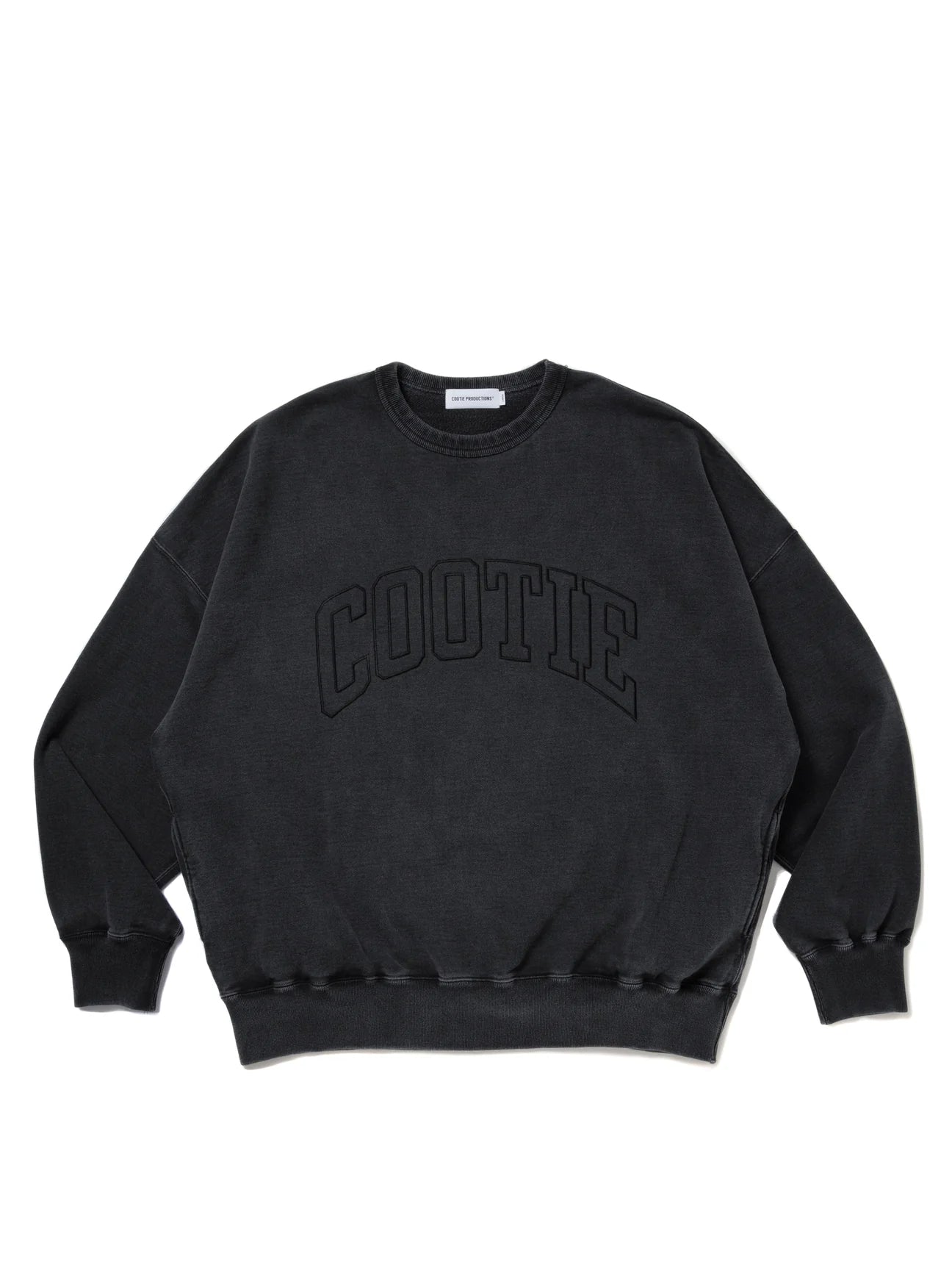 COOTIE PRODUCTIONS 25AW Pigment Dyed Open End Yarn Sweat Crew