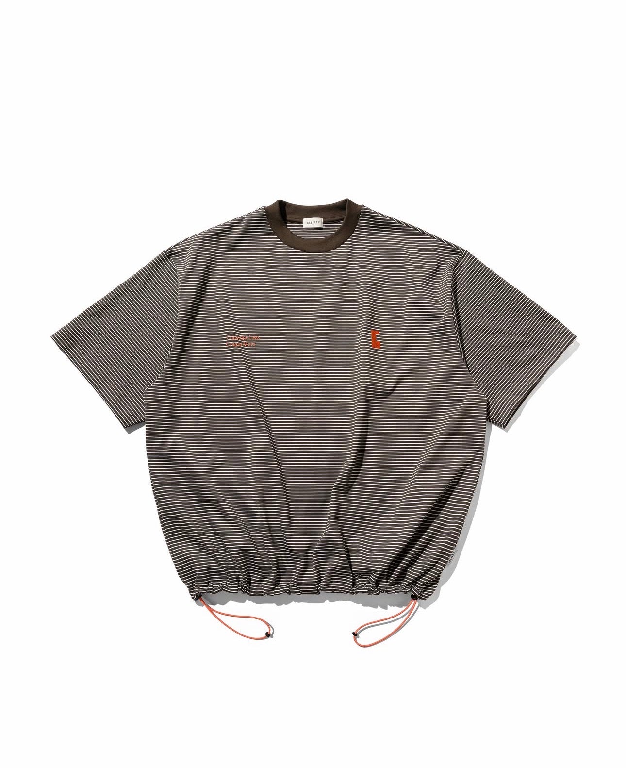 CLESSTE "C x CONCEPT" SYTRIPED S/S SHIRT WITH DRAWSTRINGS