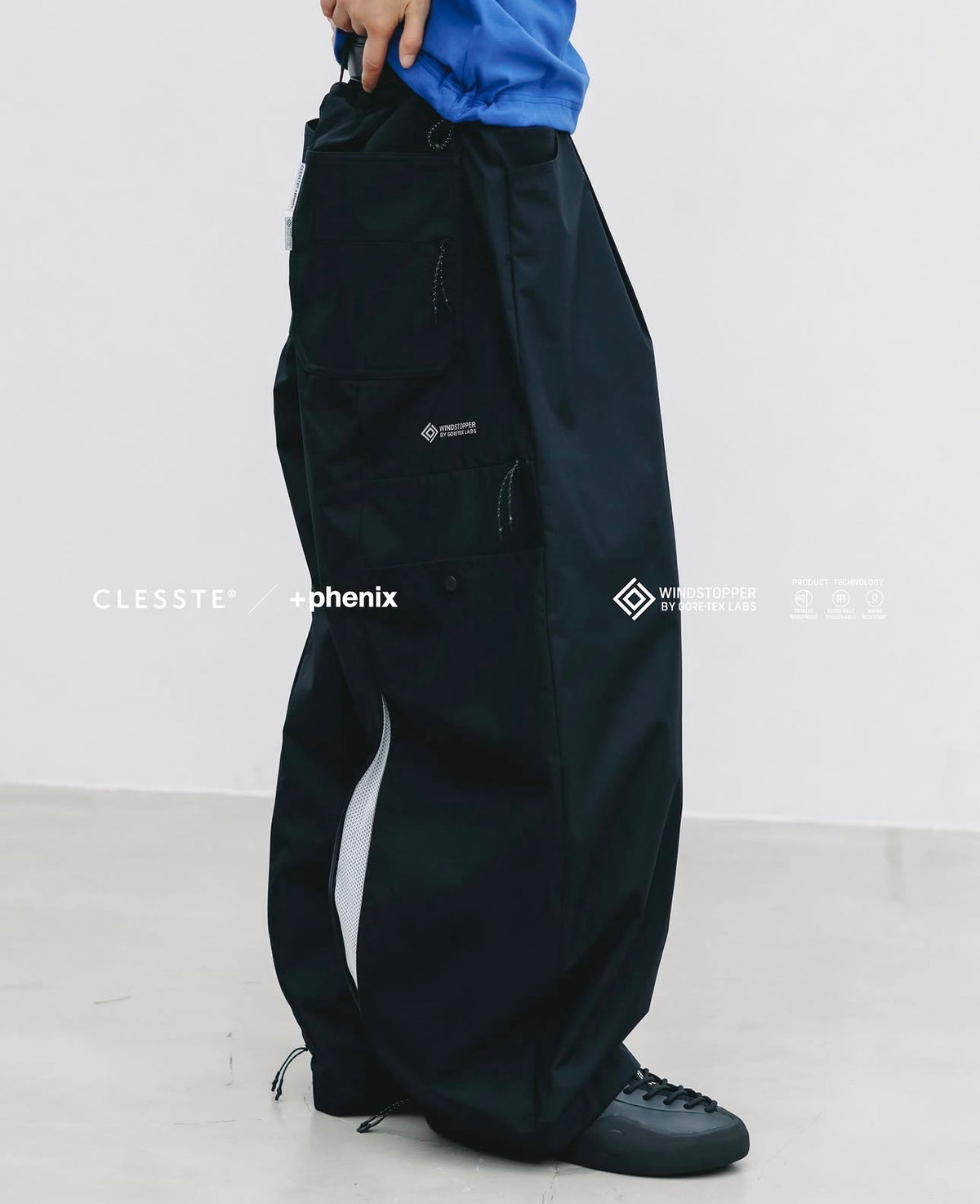 CLESSTE +phenix WINDSTOPPER® by GORE-TEX LABS TWILL CITY MASSIVE UTILITY PANTS
