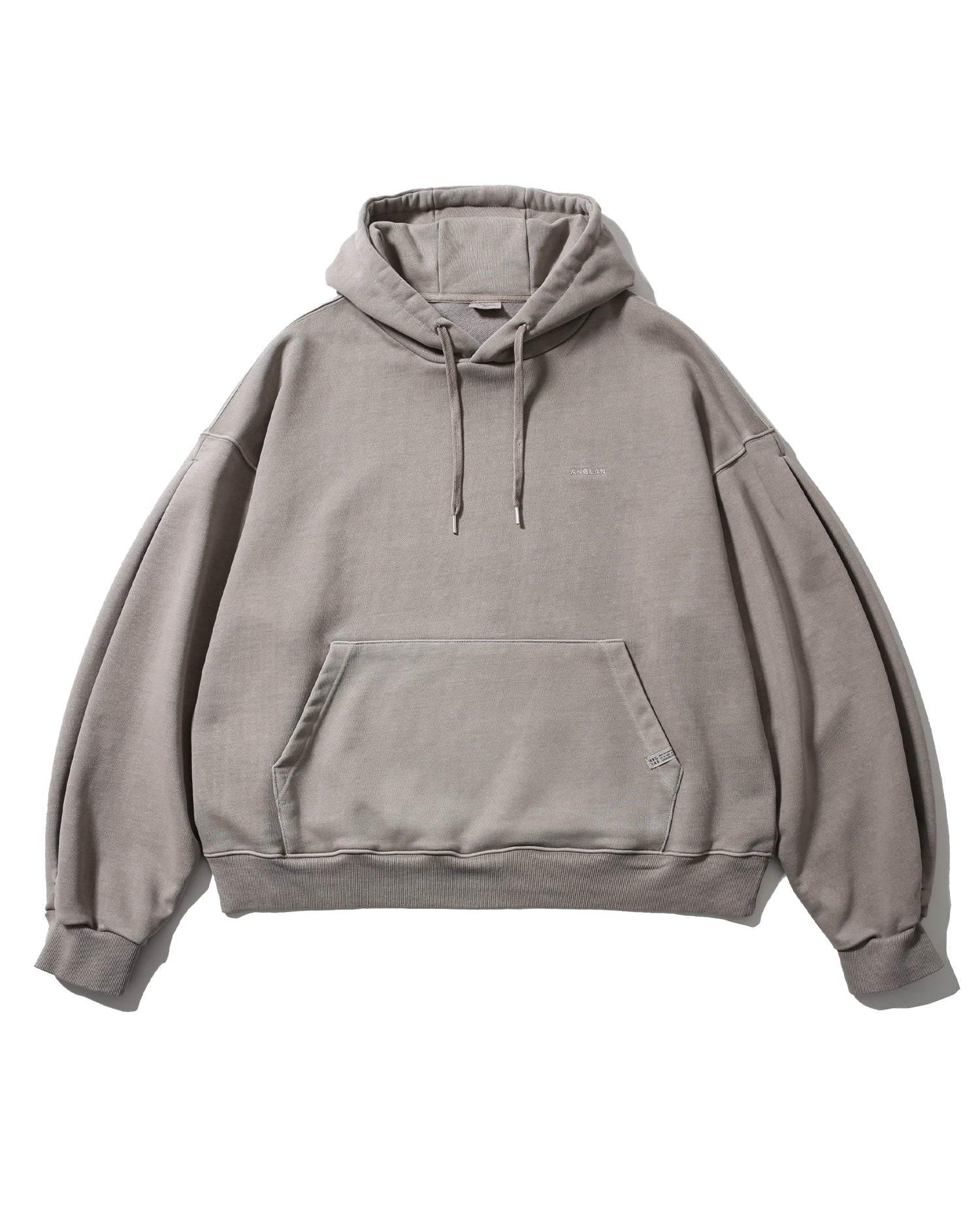 ANGLAN VALLEY TUCK SWEAT BALLOON HOODIE - WASHED