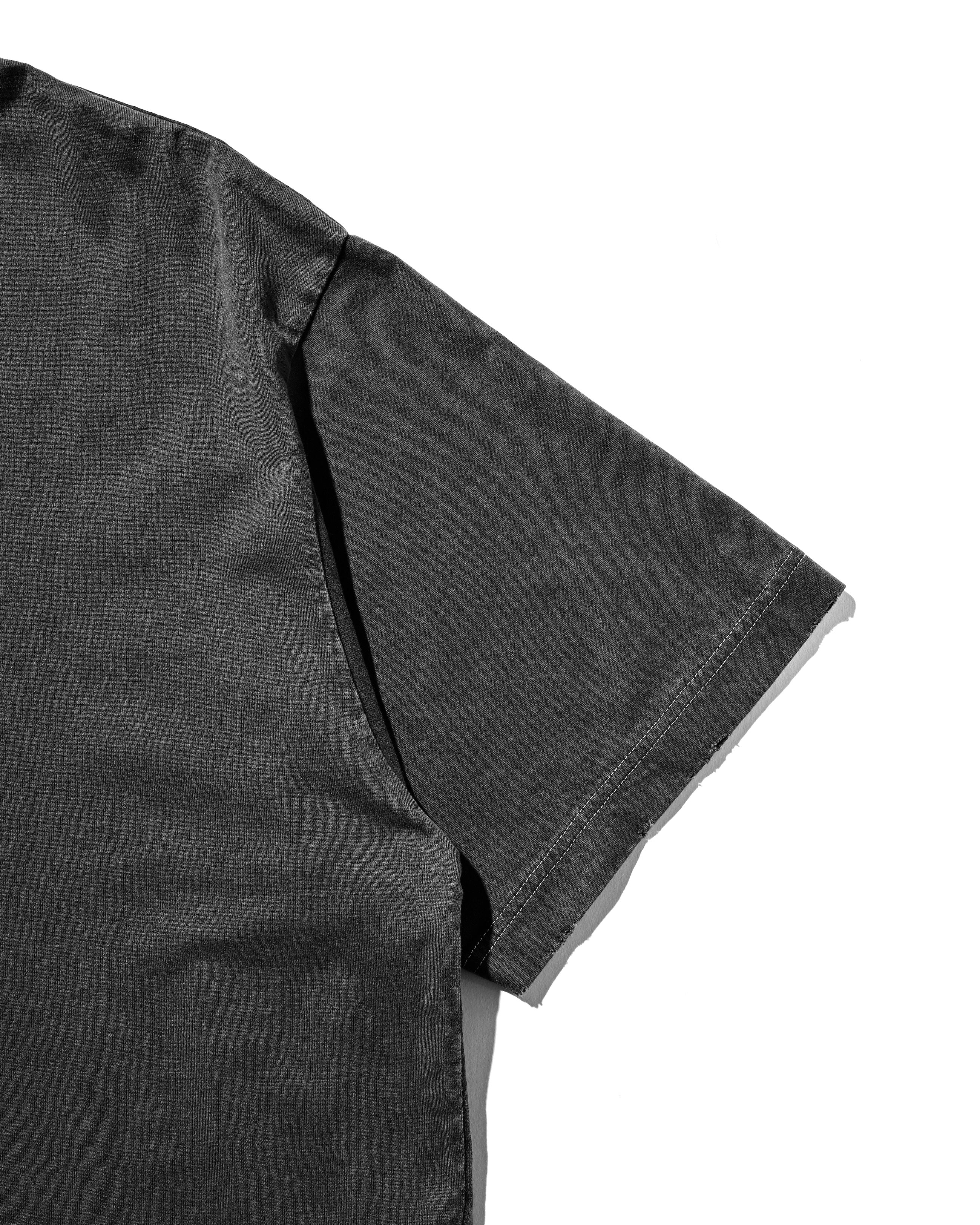 CLESSTE "CLESSTE BOY" PIGMENT DYED S/S T-SHIRT WITH DRAWSTRINGS