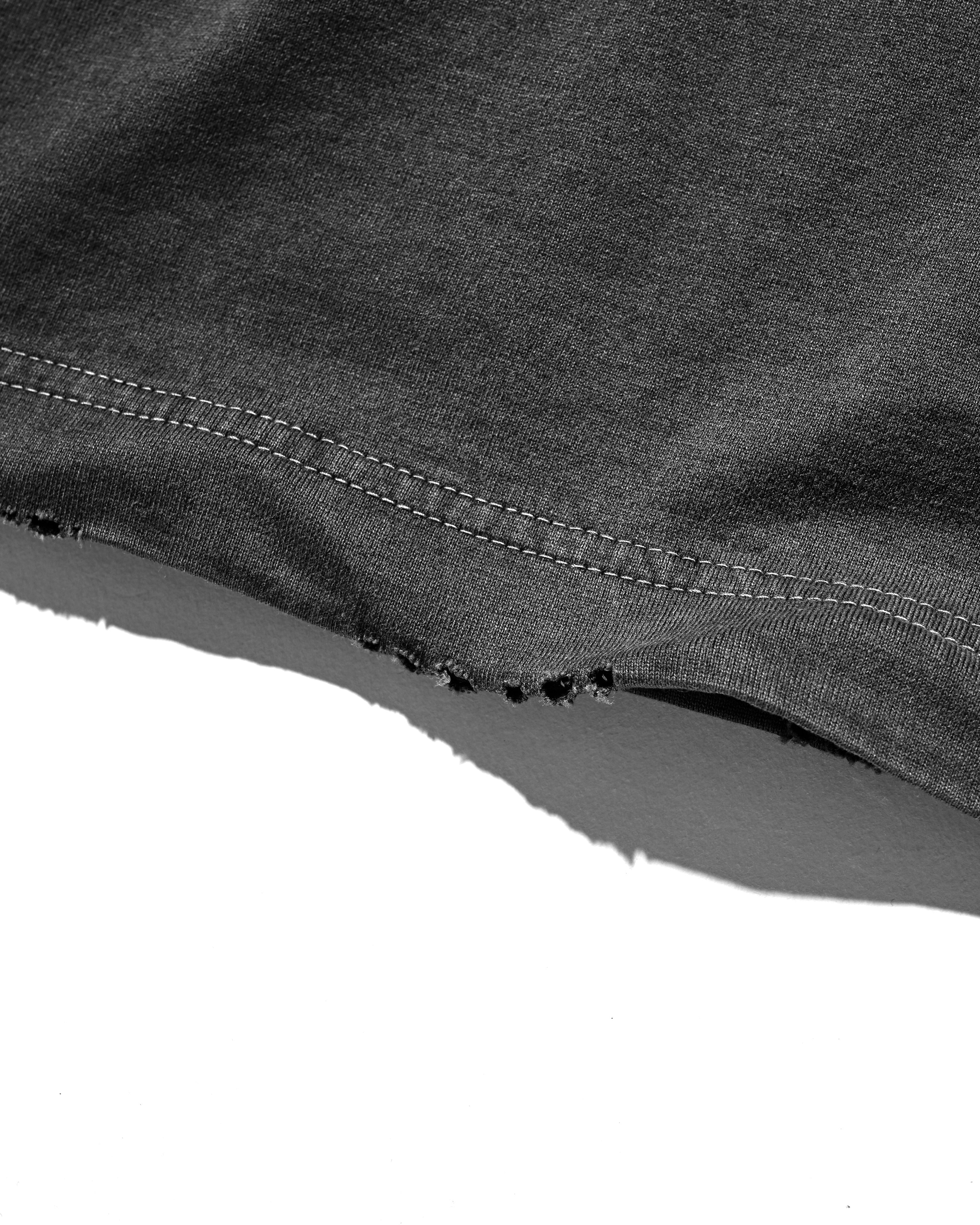CLESSTE "CLESSTE BOY" PIGMENT DYED S/S T-SHIRT WITH DRAWSTRINGS