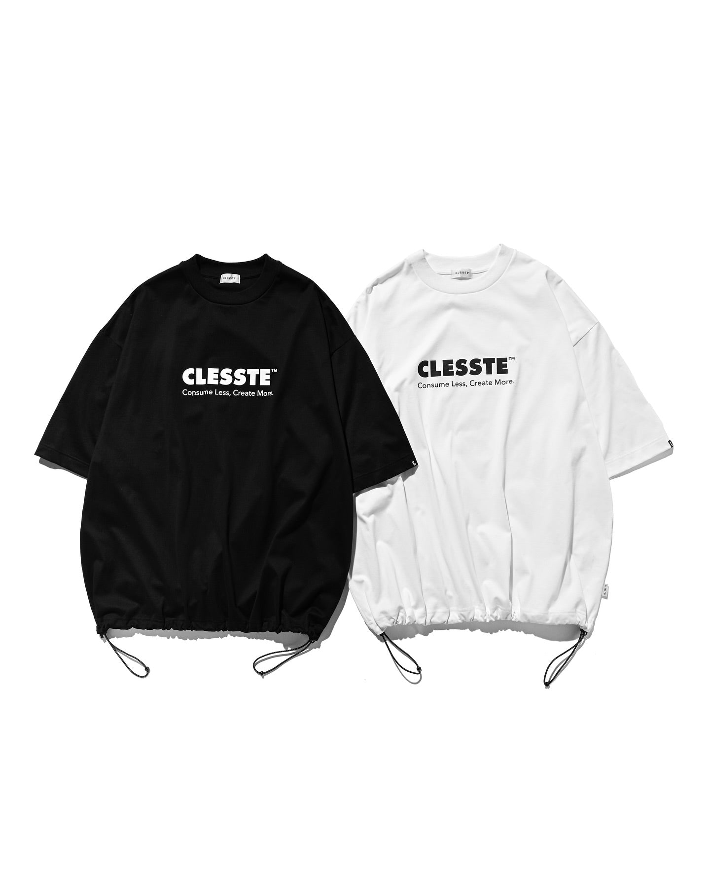 CLESSTE LOGO PRINT MASSIVE T-SHIRT WITH DRAWSTRINGS B