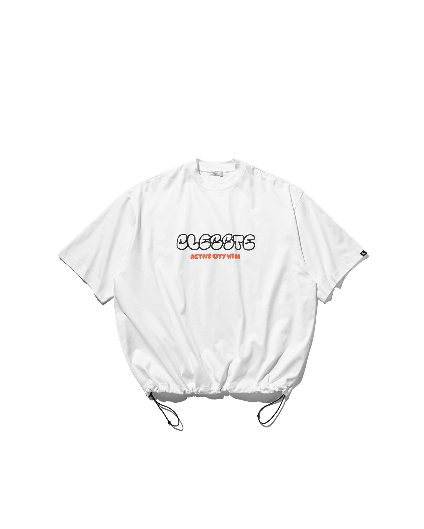 CLESSTE BUBBLE LOGO PRINT MASSIVE T-SHIRT WITH DRAWSTRINGS