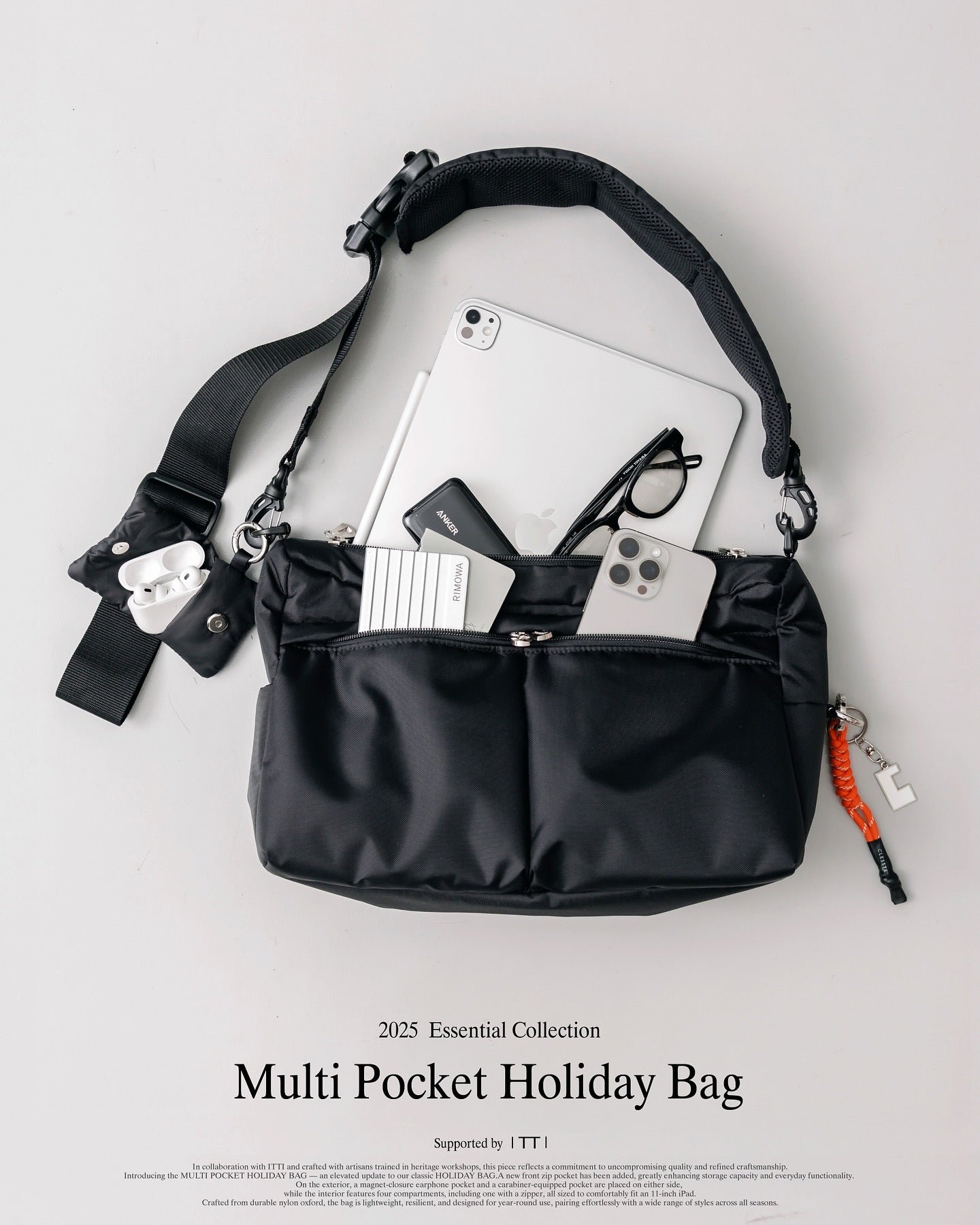 CLESSTE MULTI POCKET HOLIDAY BAG