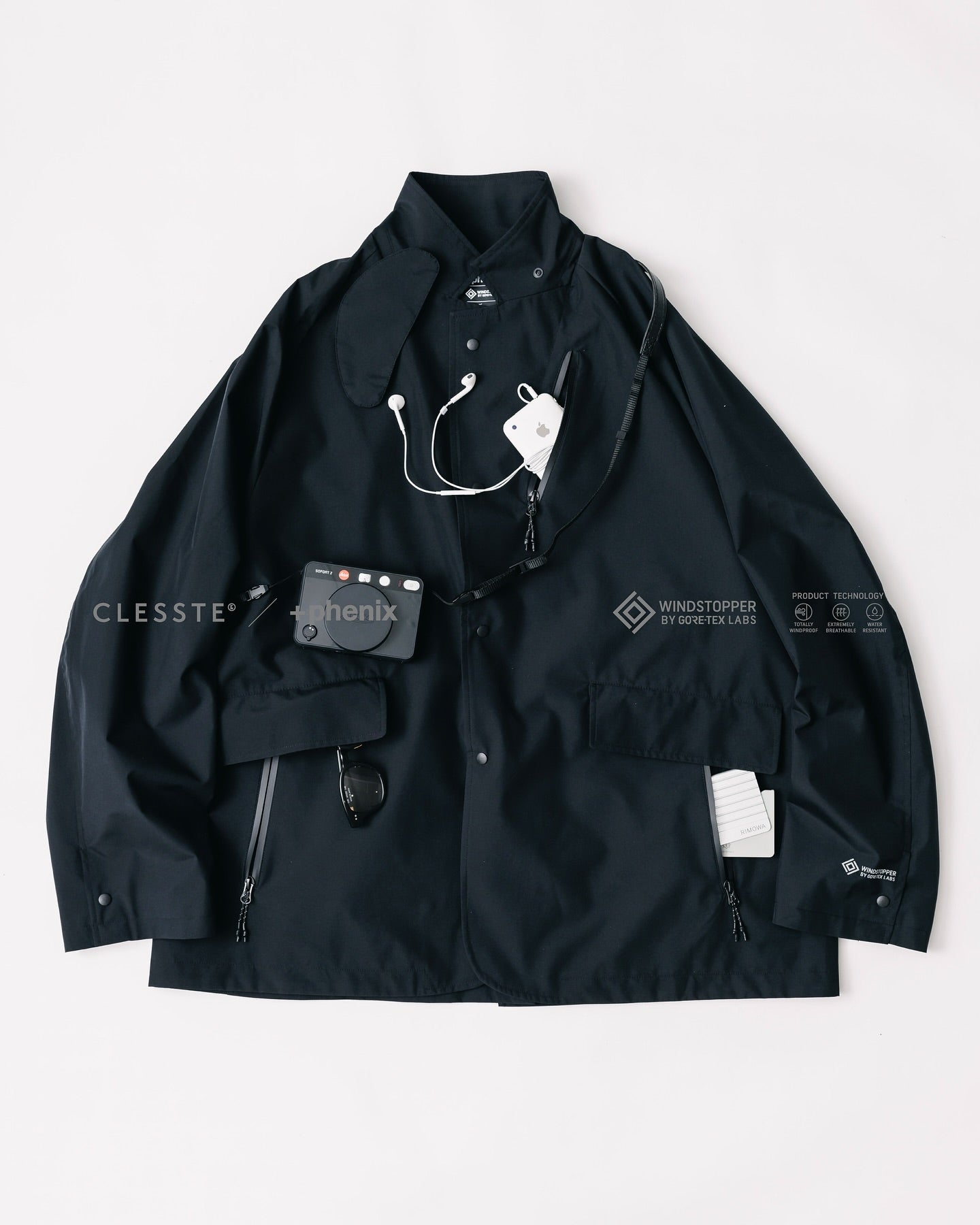 CLESSTE +phenix WINDSTOPPER® by GORE-TEX LABS ACTIVE CITY STORAGE JACKET