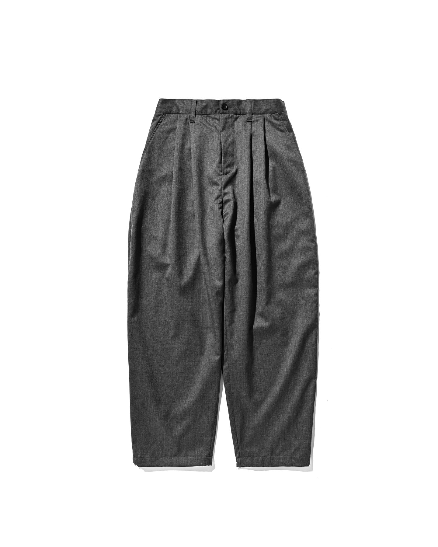 CLESSTE WOOL GABARDINE CITY UNIFORM WIDE TAPERED PANTS