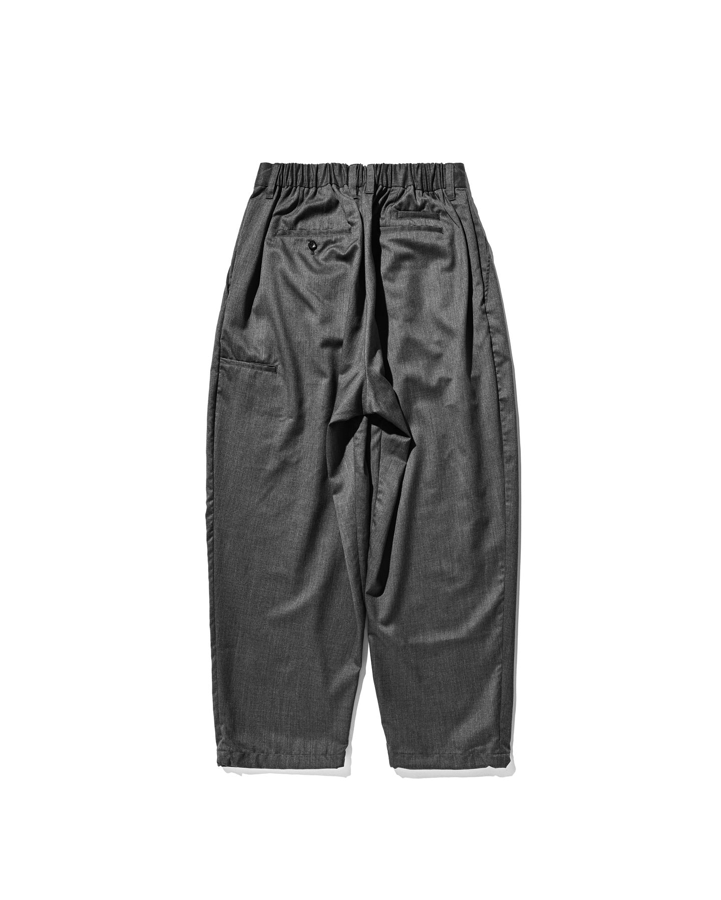 CLESSTE WOOL GABARDINE CITY UNIFORM WIDE TAPERED PANTS