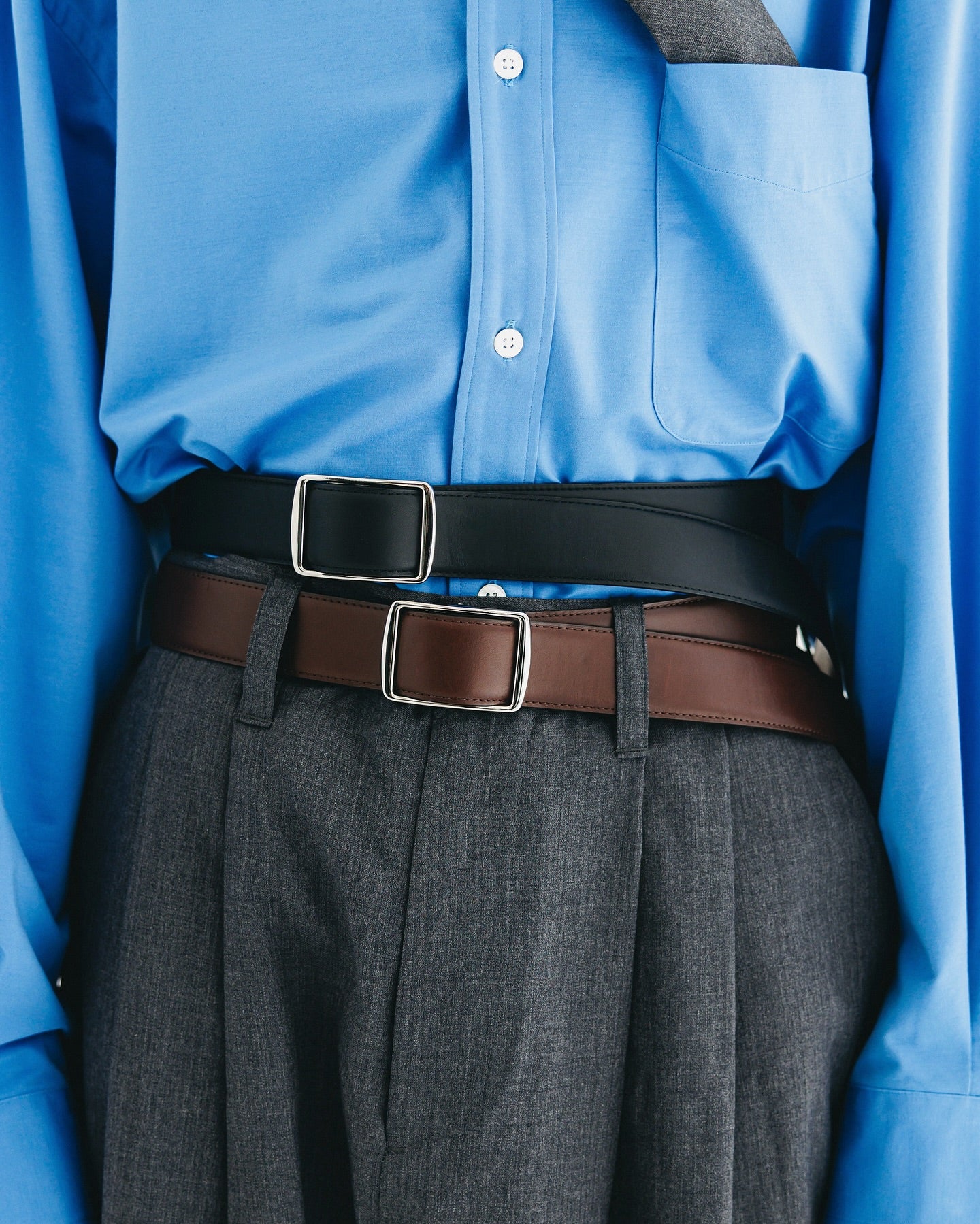CLESSTE HOLELESS ESSENTIAL LEATHER BELT